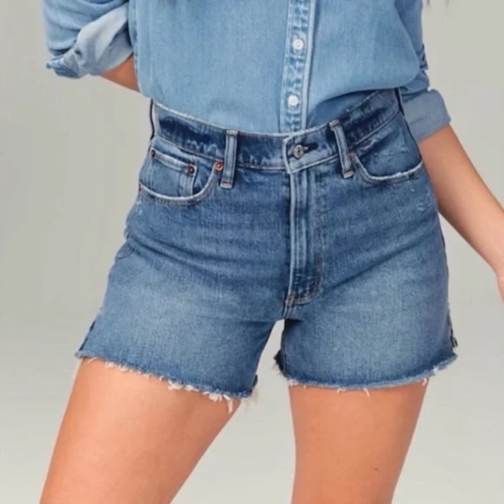 NWT - Abercrombie & Fitch Medium Blue Denim Jean Shorts